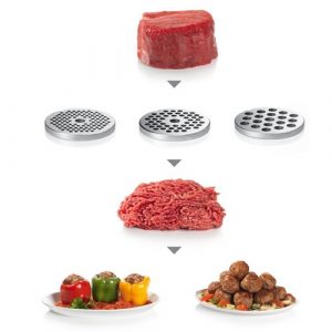 Набор (3шт.) перфорированных шайб 00629852 для мясорубки Bosch (Бош) - заказать с доставкой от производителя