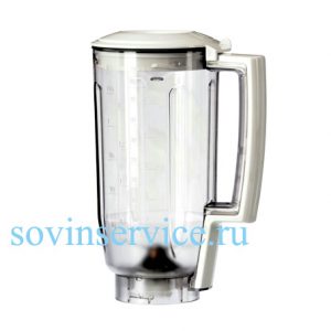 703198 — Стакан блендера  в сборе, 1.25l пластиковый к кухонным комбайнам Bosch MUM5 - заказать с доставкой от производителя